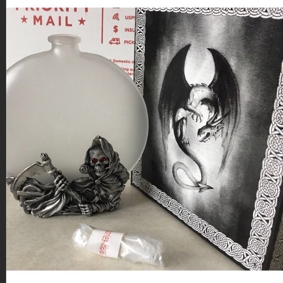 Home Basics Accents Grim Reaper Pewter Oil Lamp Poshmark